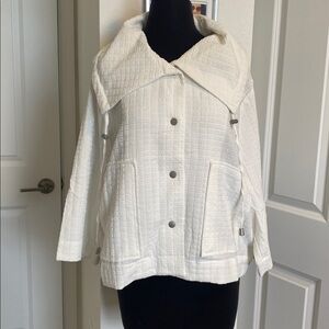 MarlaWynne White Textured Jacket NWOT